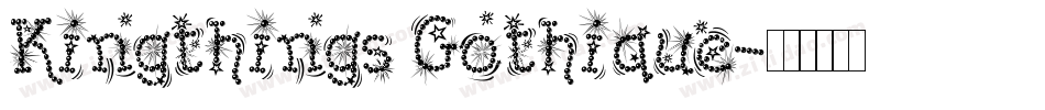 Kingthings Gothique字体转换
